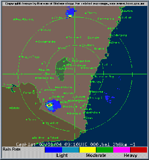Click this image to get the radar loop 256k Captains Flat
